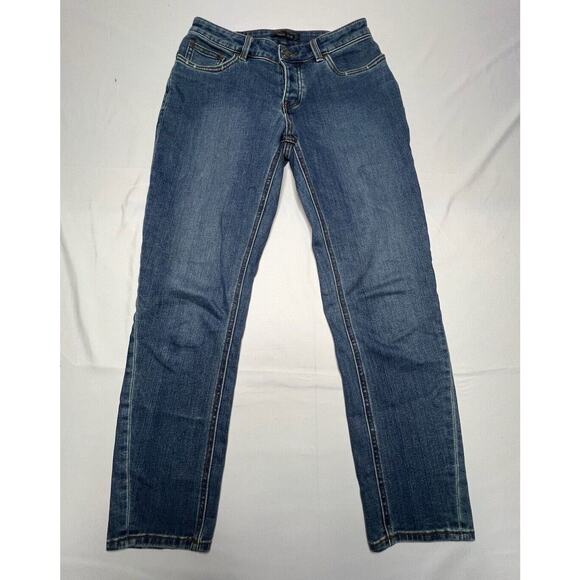 Prana Denim - PRANA Women's Tapered Leg Blue Denim Jeans - Size 2 (26x26.5)